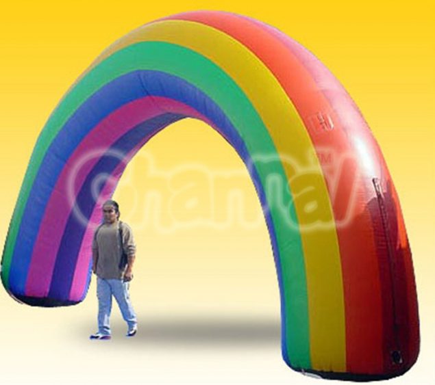 inflatable rainbow arch