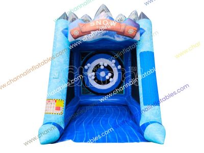 inflatable snow throw game