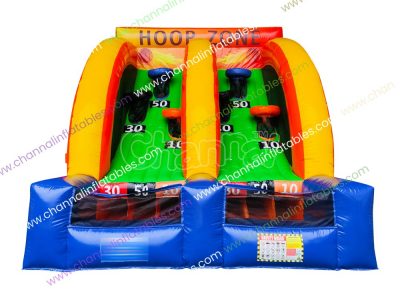 inflatable basketball hoop zone game