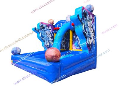 space theme inflatable basketball game