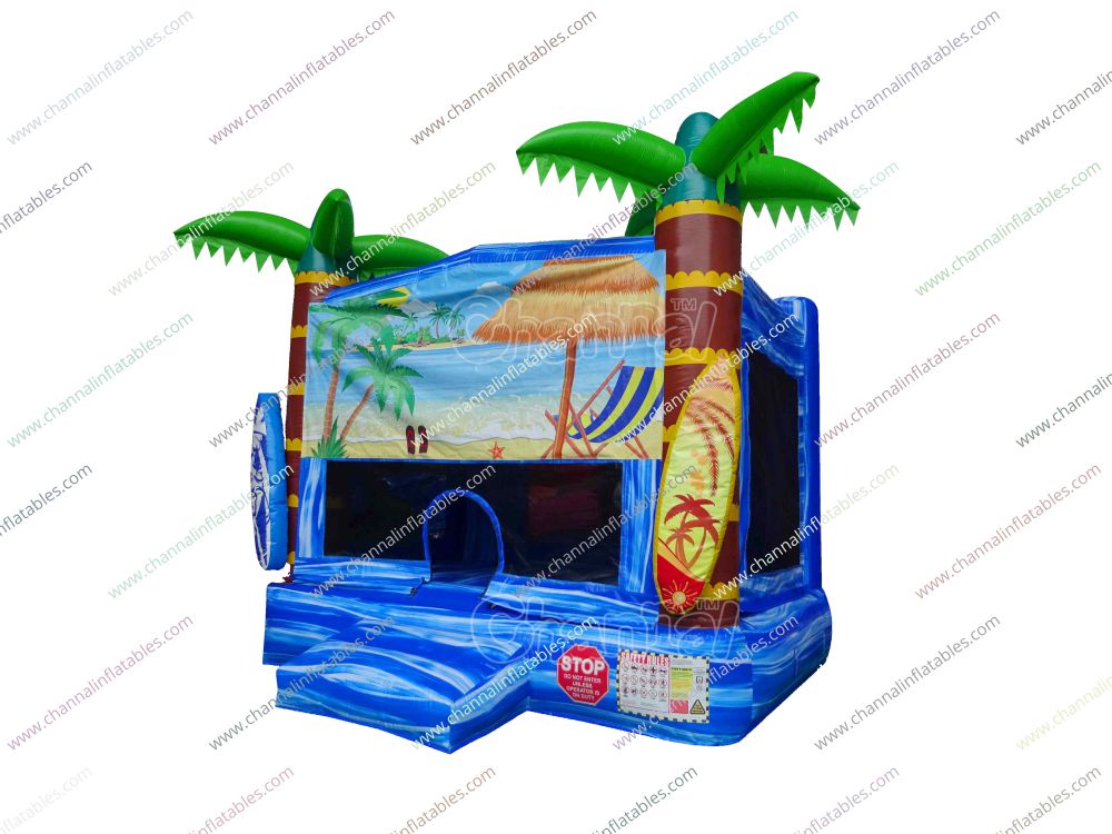 Beach Vacation Bounce House - Channal Inflatables