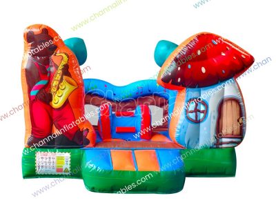 Bear the Saxophonist inflatable jumper