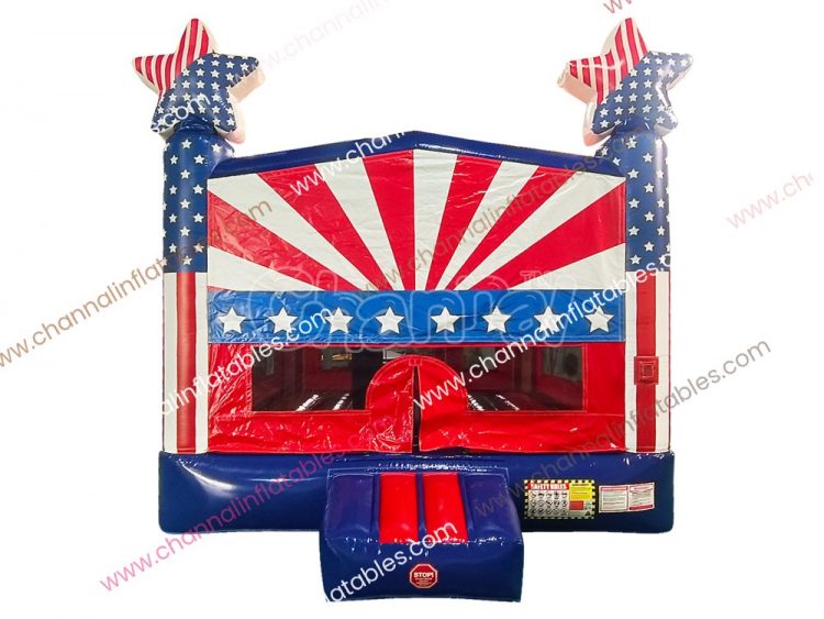 patriotic inflatable jumper