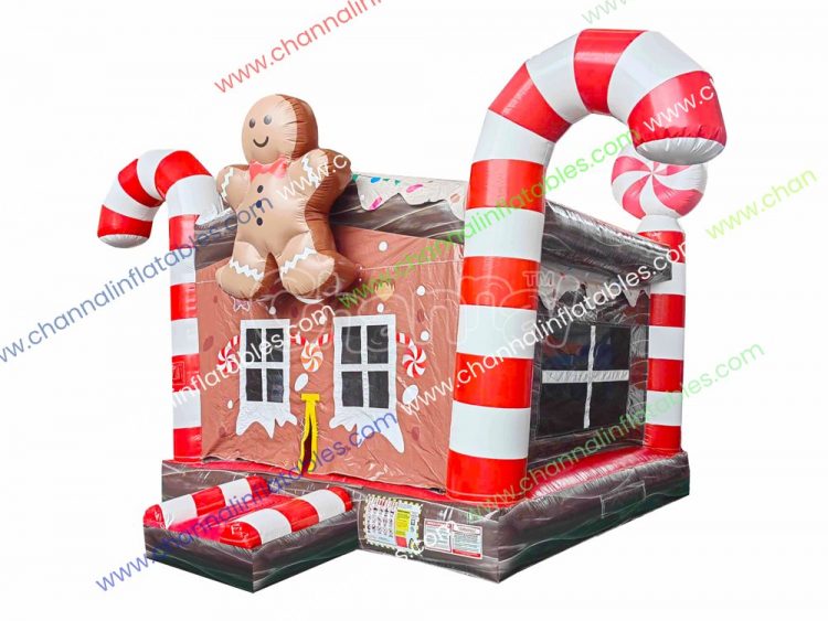 candy gingerbread house inflatable jumper