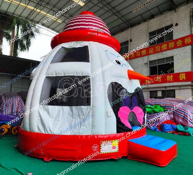 snowman inflatable bouncy castle