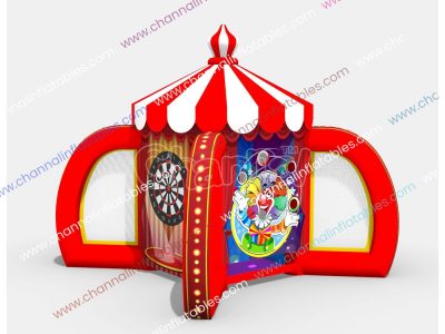 circus theme 4 in 1 inflatable carnival game