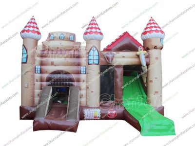 knight castle inflatable combo