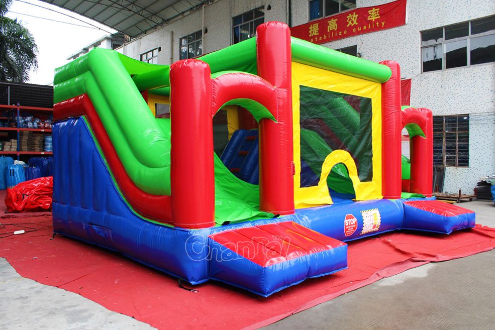 Double Slide Bounce House Combo - Channal Inflatables