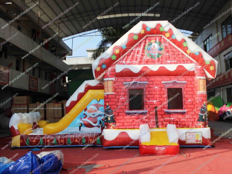 Xmas House Inflatable Combo - Channal Inflatables