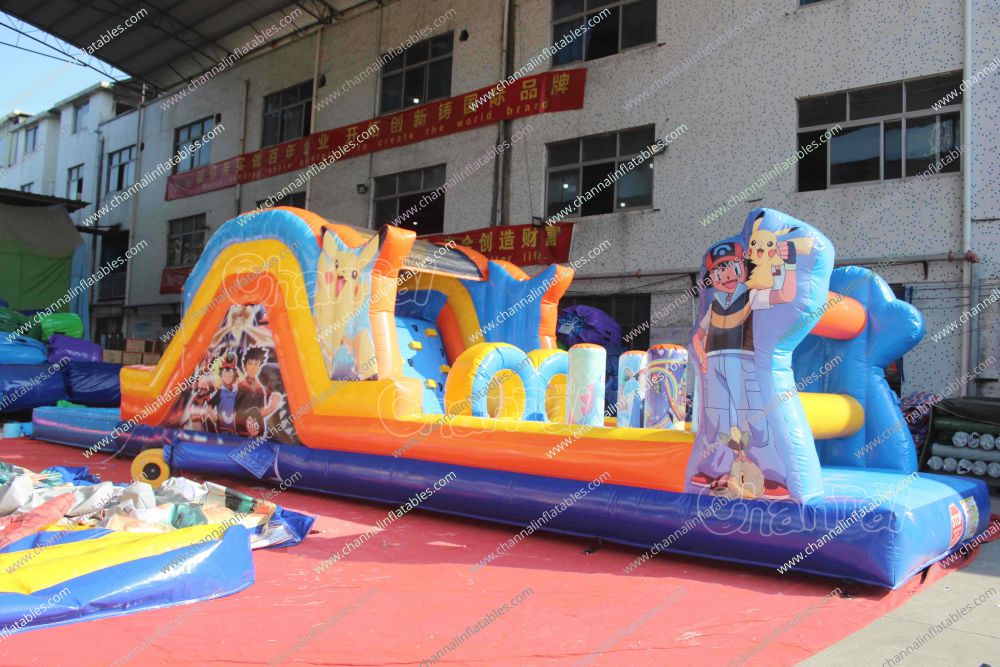 Pokemon Water Obstacle Course - Channal Inflatables