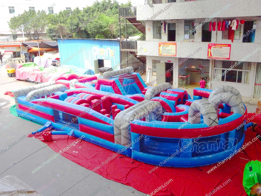 U Turn Inflatable Obstacle Course - Channal Inflatables