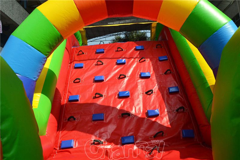 Rainbow Inflatable Obstacle Course - Channal Inflatables