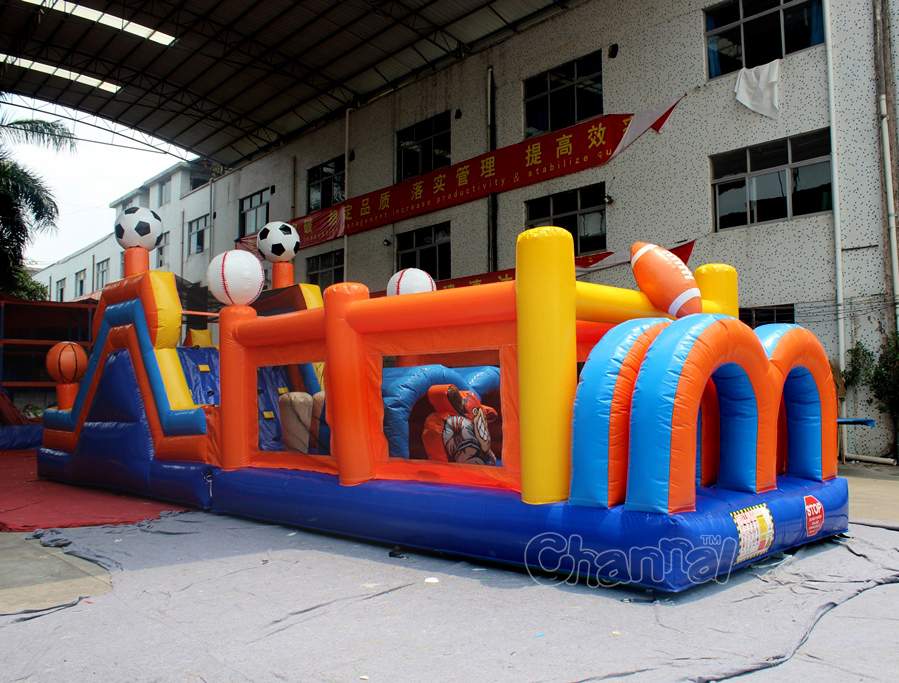 Sports Challenge Inflatable Obstacle Course - Channal Inflatables