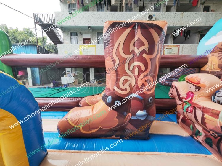 giant inflatable cowboy boot