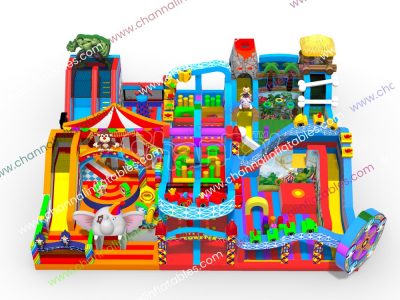 giant inflatable funfair