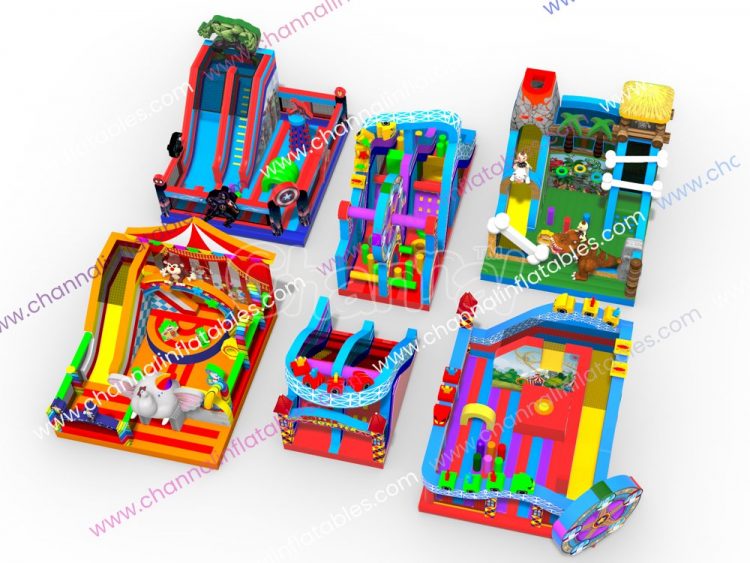 inflatable amusement park rides