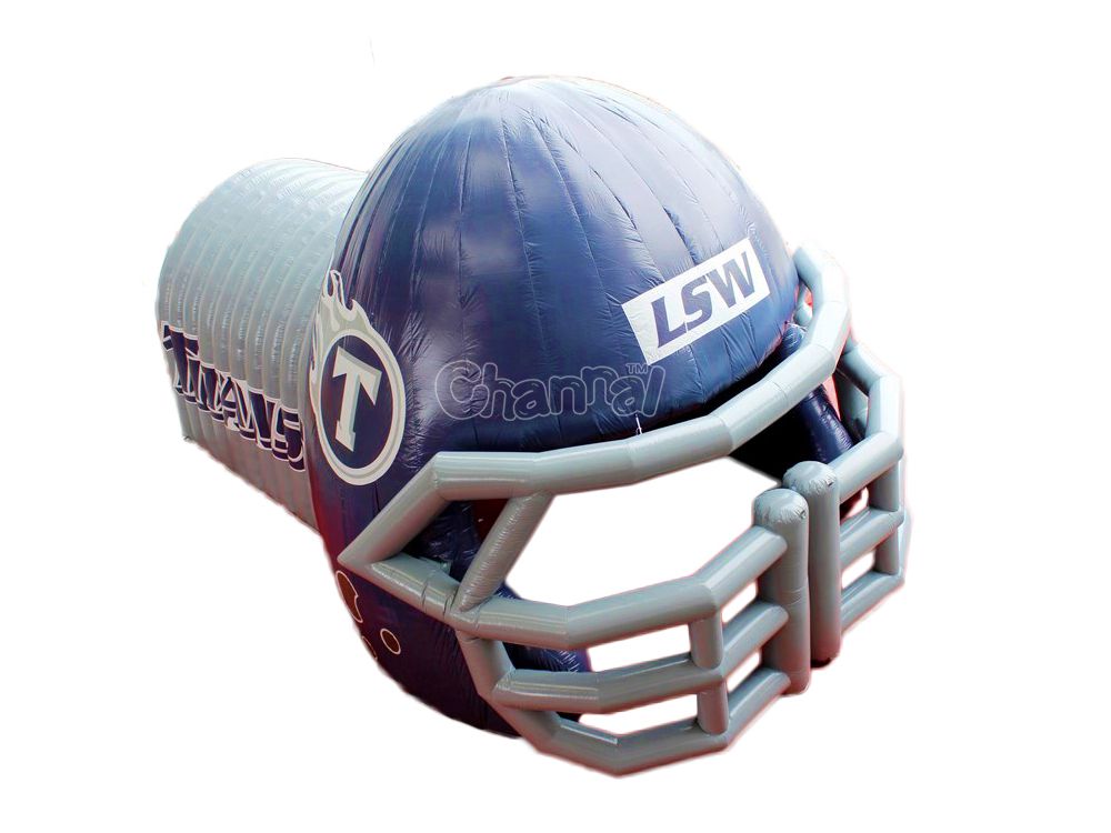 Source customized large 3D inflatable helmet/inflatable football helmet  tunnel for sale on m.