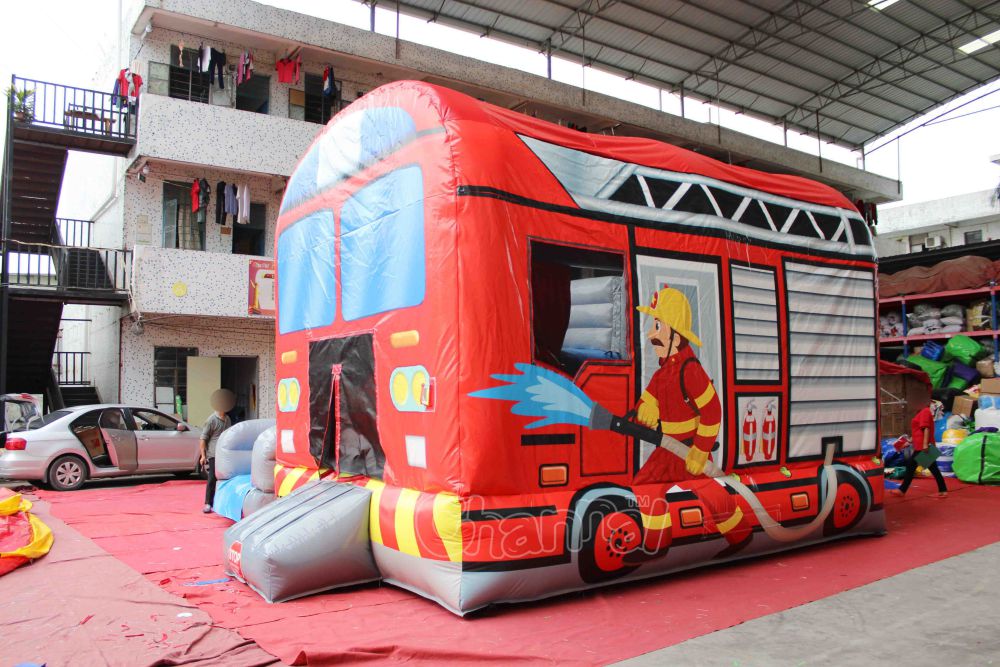 fire truck bounce house rental