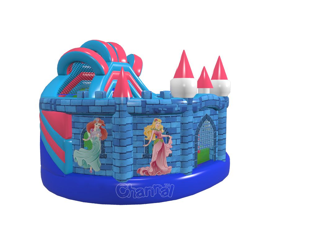 disney princess inflatable magic castle bed