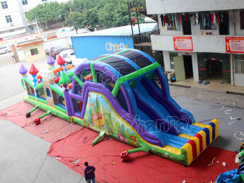 Amusement Park Inflatable Obstacle Course - Channal Inflatables