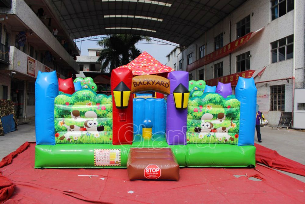 Backyard Inflatable Obstacle Course For Toddlers - Channal Inflatables