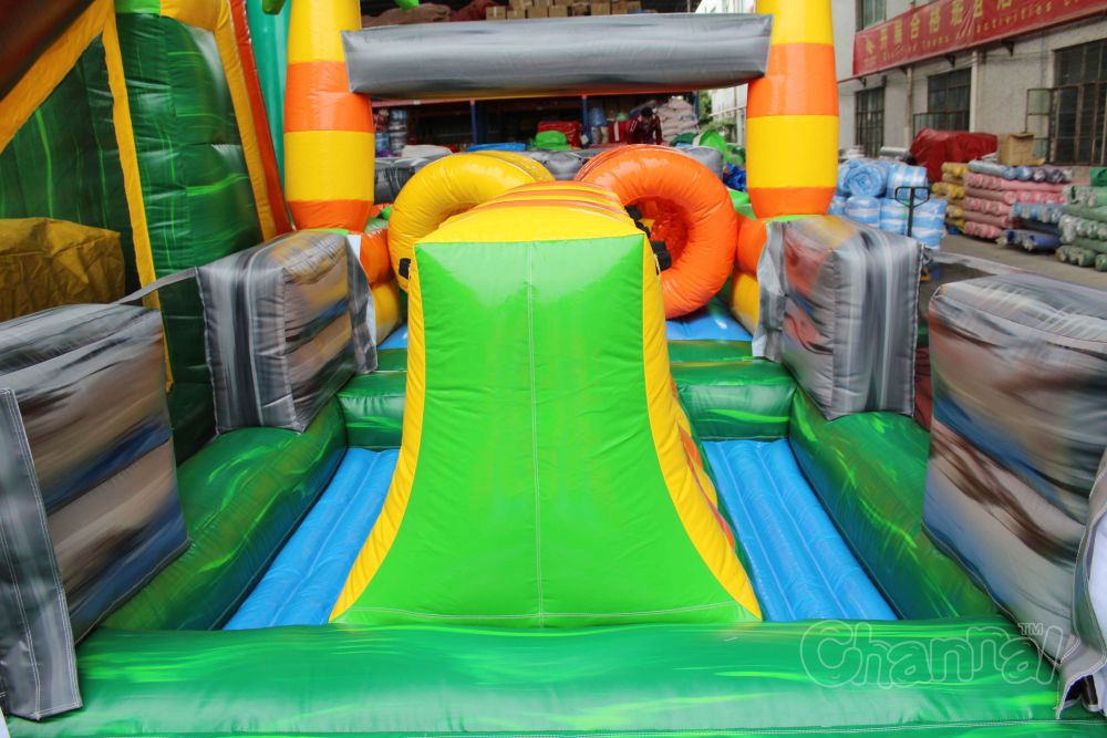 Inflatable Jungle Challenge Obstacle Course - Channal Inflatables