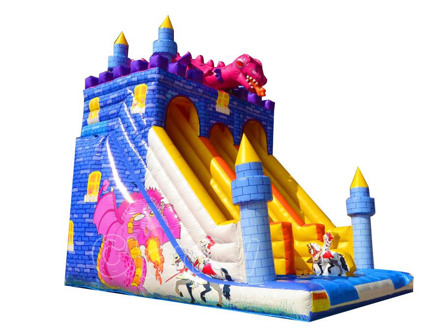 Knight vs Dragon Inflatable Slide - Channal Inflatables