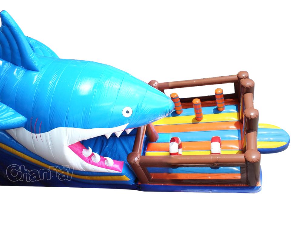 shark slide inflatable