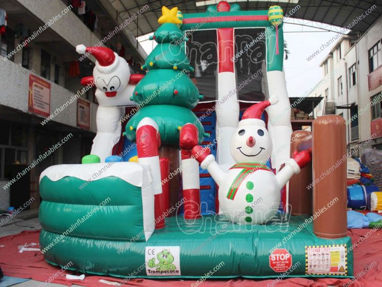 Snowman Inflatable Slide - Channal Inflatables