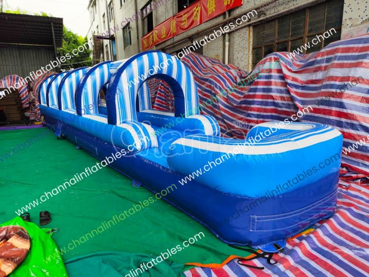 blue white slip n slide