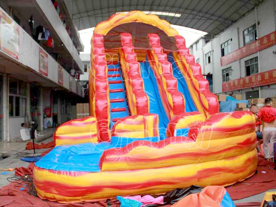 Lava Inflatable Water Slide - Channal Inflatables