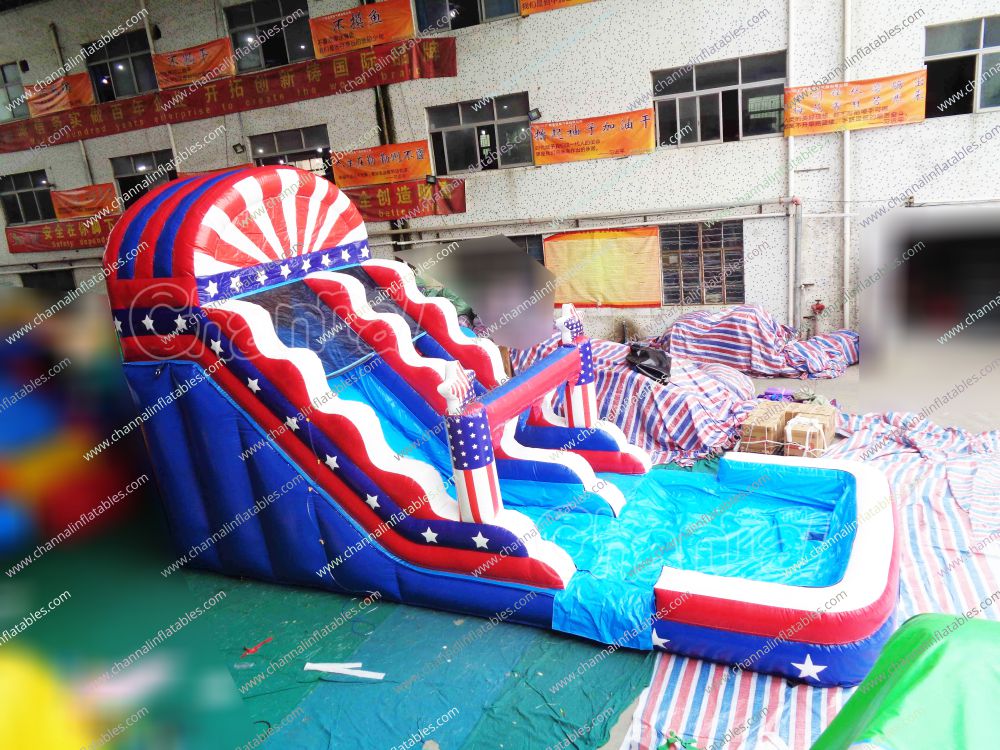 Patriot Inflatable Water Slide - Channal Inflatables