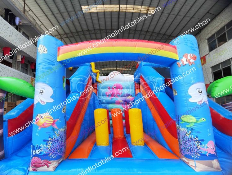 bouncy area with pop ups