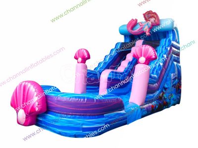 mermaid pearl inflatable water slide