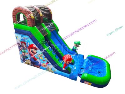 super mario party inflatable water slide