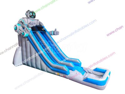 robot inflatable water slide