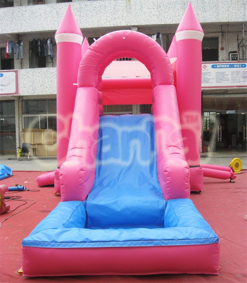 Pink Castle Inflatable Water Combo - Channal Inflatables