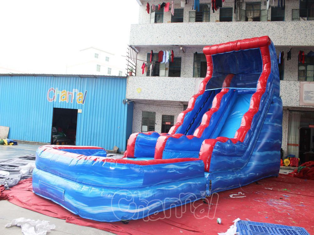 Commercial Inflatable Water Slide Channal Inflatables   CHSL511 BLUEb 